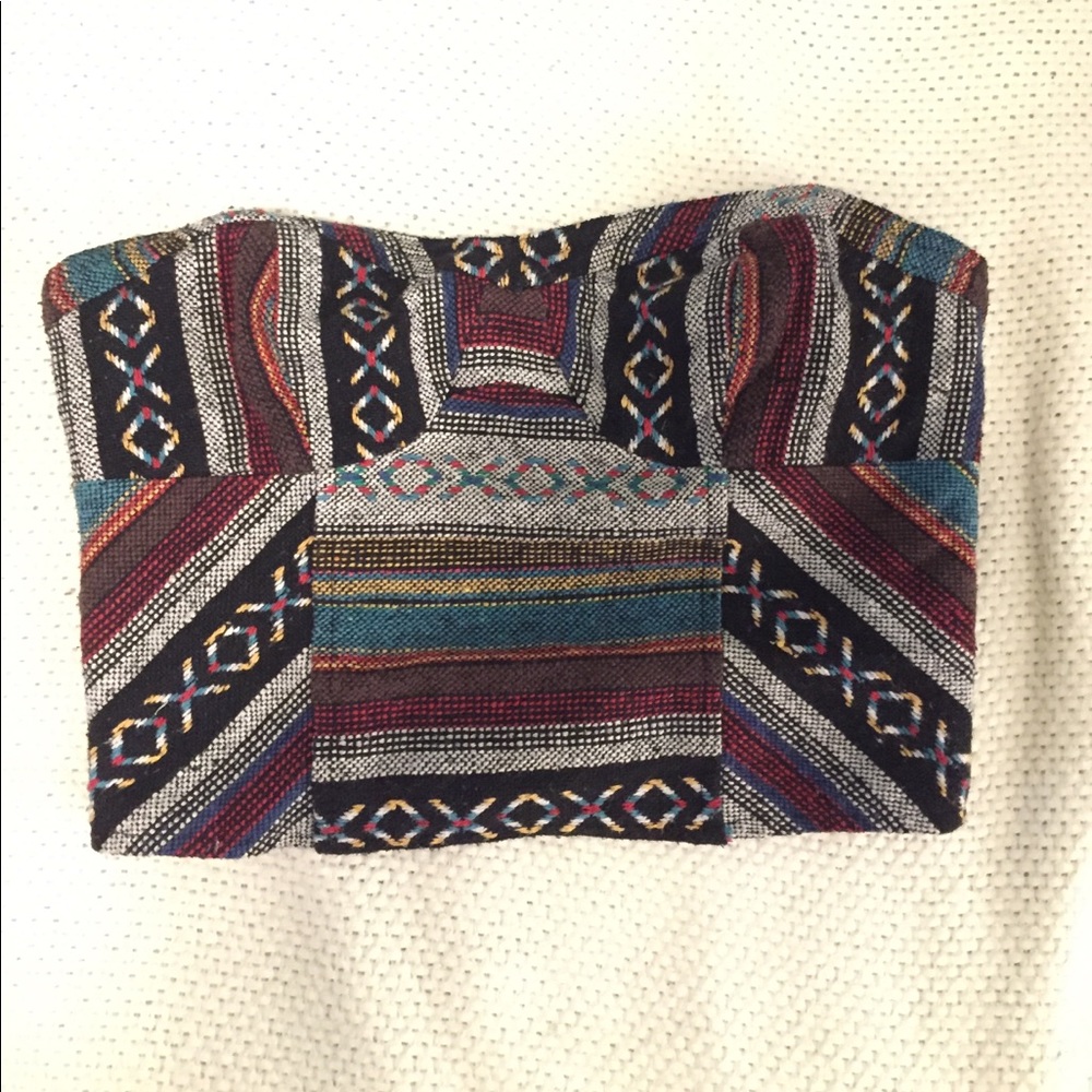 Tribal Crop top bustier
